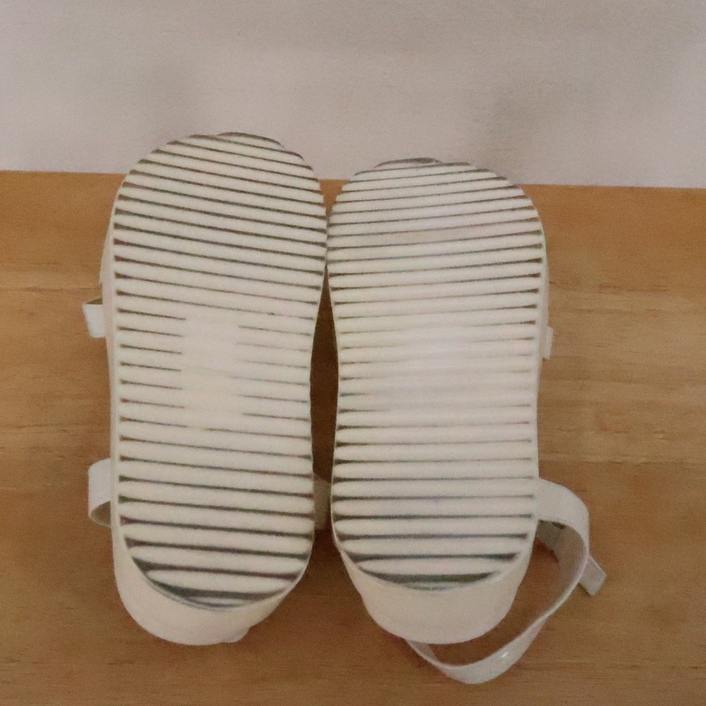 SIMMI London Bryliegh Platform Sandals Womens Size 7 to 7.5 White Chunky Beachy - Picture 8 of 12